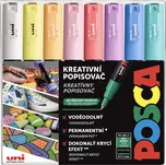 UNI POSCA akrylový popisovač PC-1M sada pastelových barev 8 kusů