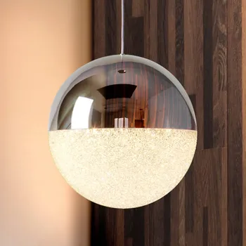 Schuller Valencia Sférické závěsné svítidlo LED Sphere, Ø 20 cm - Stříška - Ø 11 cm, výška 5 cm chrom, bílá 1 x 9,6 W LED - Doprava zdarma