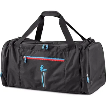 Cestovní taška Taška CXS LEONIS, 75 x 37,5 x 37,5 cm, černá s modro/červenými doplňky