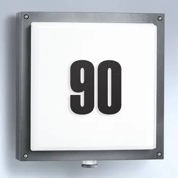 Lampička STEINEL L 690 S V2 venkovní nástěnné světlo senzor opálová bílá, šedá LED celkem 8,5 W - Doprava zdarma