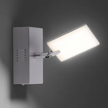 Lampička PURE Mira LED nástěnné světlo, remote, CCT, hliník - nástěnný držák - výška 13,4 cm, šířka 6,5 cm, hloubka 4,5 cm hliník, satinovaný 1 x 6,1 W LED - Doprava zdarma