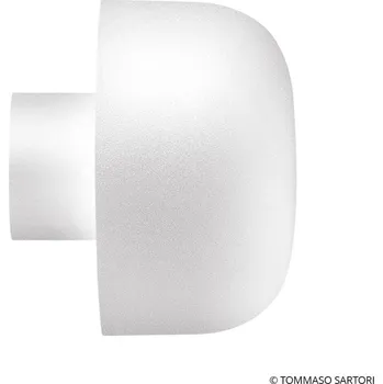 Venkovní osvětlení Flos Architectural FLOS Bellhop venkovní nástěnné světlo, 4000K bílé - Ø nástěnného držáku 5,5 cm; výstupek stínidla 7,3 cm bílá LED 8 W celkem - Doprava zdarma