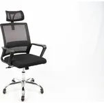 CASARREDO Kancelářské křeslo STEFFI černá/chrom — černá