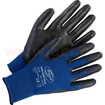 Pracovní rukavice ACI Pracovní rukavice Korsar Kori-Light modrá nylon (sada 12 párů) Velikost: 9