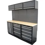 Matabro AKČNÍ SET Sestava 6 ks dílenského nábytku SET-CA01027 s dřevěnou pracovní deskou MB-TGW80