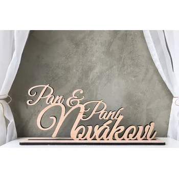 Dětsný nábytek Dřevěný stojan se jménem - psací