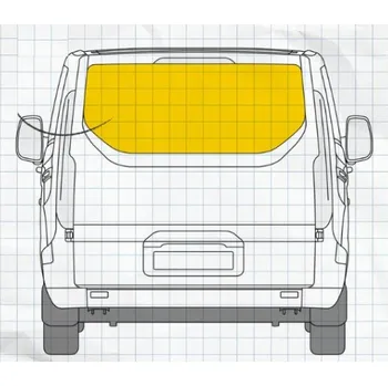 Plachta na motorové vozidlo Konig Sluneční clony - Ford Transit Custom 2013+ Varianta: Zadní jedno sklo
