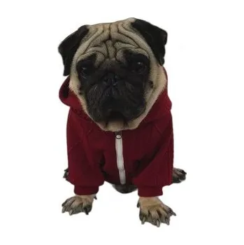 Dámský svetr Svetr s kapucí Bulldog - Vínová M