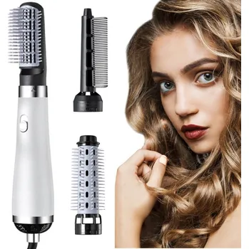 Fén dobirkov.cz Fén na vlasy, kulma, kartáč, stylingová sada, 3 v 1, bílá