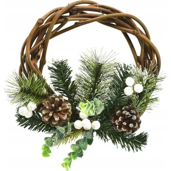 Věnec Věnec Dommio zdobený sněhem Ø25 cm