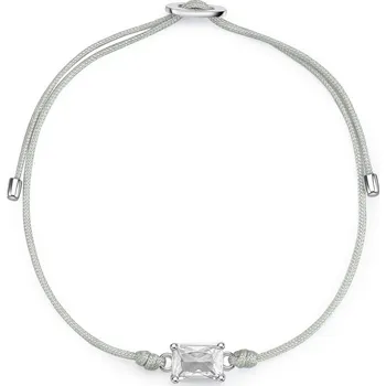 Náramek Brosway Šňůrkový náramek s kubickým zirkonem Fancy Infinite White FIW112 + 2 měsíce na vrácení zboží