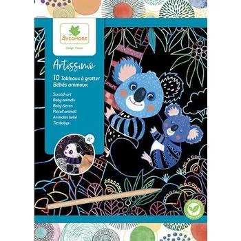 plyšák D´arpeje ARTISSIMO škrabací obrázky Mláďata