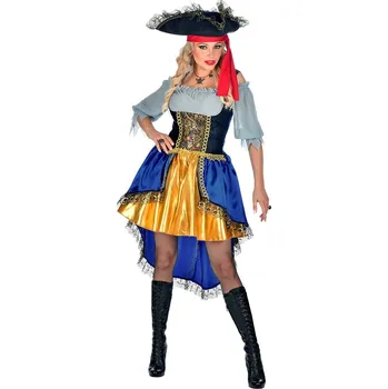 Karnevalový kostým Kapitánské šaty pirátky - XL