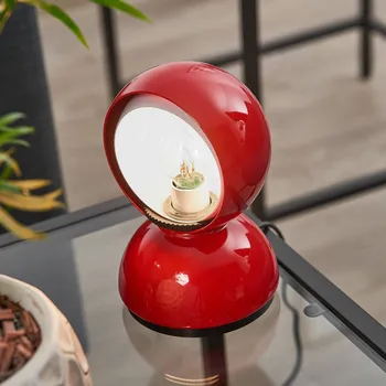 Lampička Artemide Eclisse stolní lampa, červená červená, bílá 1 x 25 W - Doprava zdarma