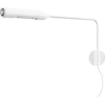 Lampička Nástěnné svítidlo Lumina Flo LED se zástrčkou 3 000K bílá - Délka hlavy lampy 18 cm bílý matný LED 3 W celkem - Doprava zdarma