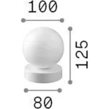 Lampička Ideallux Stolní lampa Ideal Lux Carta, bílá, plast, Ø 10 cm 1 x 3,4 W LED - Doprava zdarma