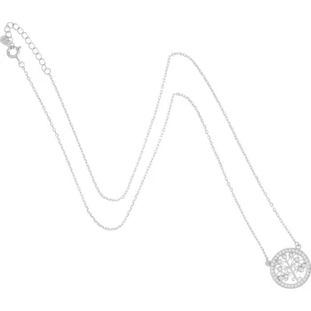 Náhrdelník Argento 91921 Stříbrný náhrdelník - strom života, čiré kulaté zirkony