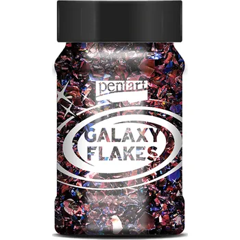 Speciální výtvarná barva Pentart Galaxy Flakes 15 g Barvy Pentart: Mars brown