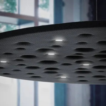 Lampička Artemide Silent Field 2.0 up/down černá - Ø základny 30 cm černé 1 x 37 W LED Downlight + 1 x 35 W LED Uplight - Doprava zdarma