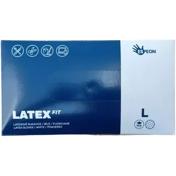 Vyšetřovací rukavice Latexové rukavice pudrované XL 100 ks karton (10 ks)