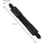 Konektor Lindby Flex Linaro, černý, 1-fázový systém černá