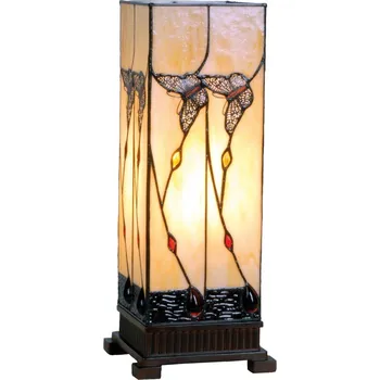Lampička Clayre&Eef Jantarová stolní lampa Amberly 45 cm jantarová, hnědá 1 x 40 W - Doprava zdarma