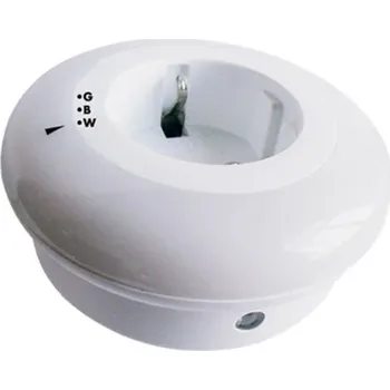 Lampička LIGHTME LED noční světlo GBW soumrakový senzor bílá 1 x 0,5 W LED