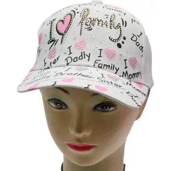 Kšiltovka Dívčí kšiltovka RDX D142 I love family Barva: Bílá, Velikost: 52