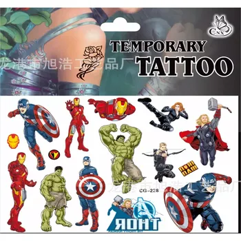 Odstranitelné tetování Dětské dočasné tetování - THE AVENGERS 10 (Značka: TAKARA TOMY)