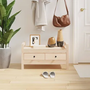 Zahradní lavice ZBXL Lavice do předsíně 80x40x43 cm masivní borovice