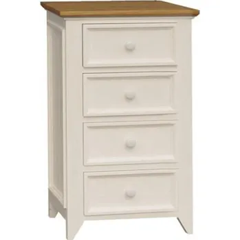 Komoda Komoda PROVENCE K11P z masivu krémová Barevné provedení: Krémová, Provedení: SLIM - šuplíky bez pojezdů