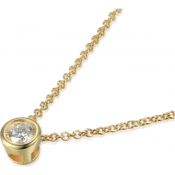 Náhrdelník Gems, Elegantní náhrdelník Kirsty, žluté zlato s briliantem, délka 45 cm, 585-38-5-0110.0Z00.0.45.HSI.000.35