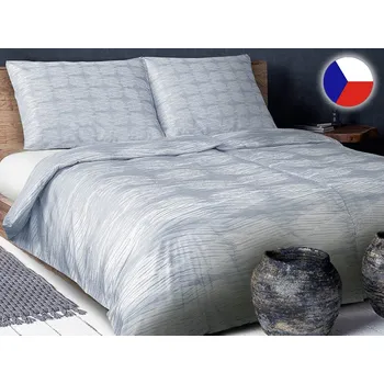 Povlečení Damaškové povlečení EXCELLENT 70x90, 140x220 DIAMANT Boho vzor šedý