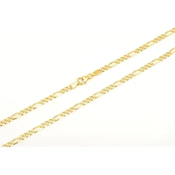 Řetízek Pánský zlatý řetízek figaro 50 cm ZLR1508F + DÁREK ZDARMA