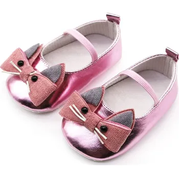 Dámské baleríny Balerínky - KOČIČKA - růžové (12-18m) (Značka: MUQGEW)