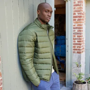 Blancheporte Prošívaná bunda s dlouhými rukávy khaki 64/66