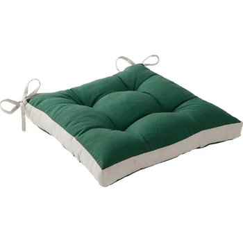 Potah na židli Blancheporte Sada 2 dvoubarevných podsedáků na židli zelená povlak na polštářek 40x40 cm