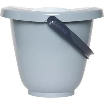 koupací vanička LUMA Kyblík na pleny s víkem Iron Blue