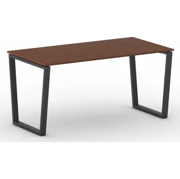 Psací stůl Kancelářský stůl PRIMO IMPRESS, 160x80 cm, černá podnož, třešeň