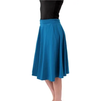 Dámská sukně Midi sukně dámská i těhotenská Mirka, tmavý tyrkys M/L