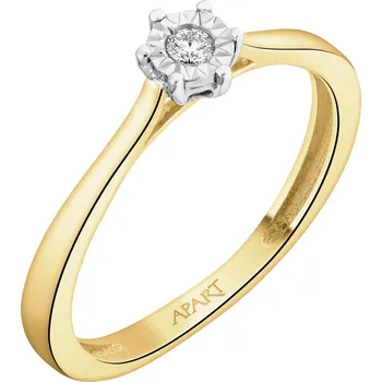 Prsten Prsten ze žlutého a bílého zlata s briliantem - 0,05 ct - ryzost 585 - 219.122