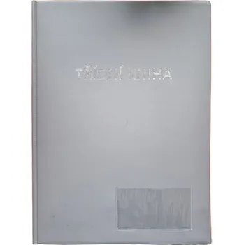 Desky na třídní knihu A4 s okénkem - šedá