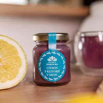 Včelařství Domovina Citron s klitorií v medu Hmotnost: 75 g