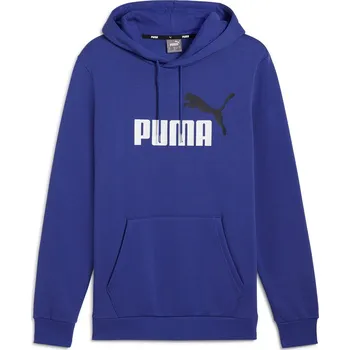 Pánská mikina Pánská Mikina PUMA ESS+ 2 COL BIG LOGO HOODIE FL 58676405 – Tmavě modrá L