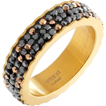 Prsten Prsten z ušlechtilé oceli s markasity - AR539-2708