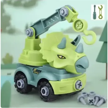 autíčko Autíčko malý konstruktér - DINOSAURUS TAHAČ - světle zelený (Značka: DIGITALING)