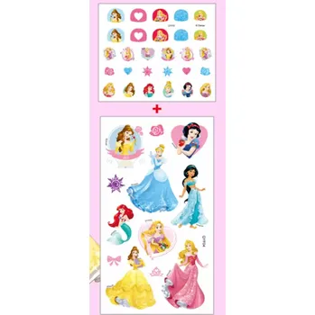 Tetování Set nálepek na nehty a tetování - DISNEY PRINCEZNY 4 (Značka: DISNEY)