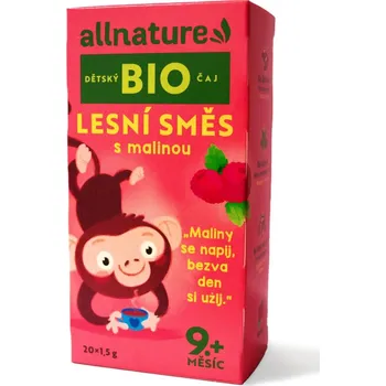 Čaj Allnature BIO Dětský čaj Lesní směs s malinou 20x1,5g