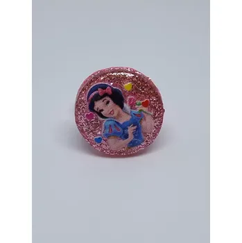 Prsten Prstýnek - DISNEY PRINCEZNY - SNĚHURKA - světle růžový 3 (Značka: ZHEJIANG)