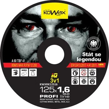 Řezný kotouč Řezný kotouč KOWAX IQ 3v1 125x1,6